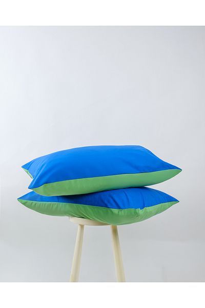 Cozy Home Popping Colors Pillow Case 2 Pcs Sage Green-Blue 50X70