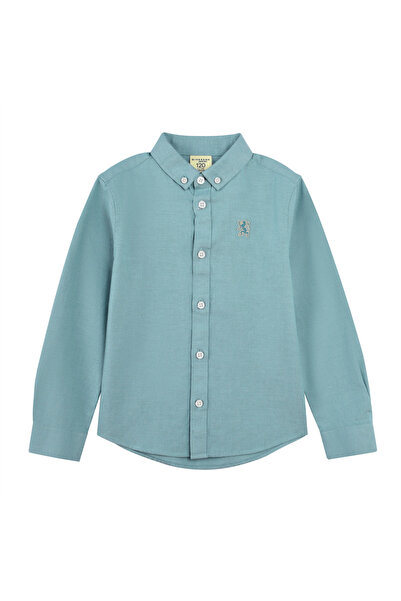 Giordano قميص أكسفورد قطني للصغار