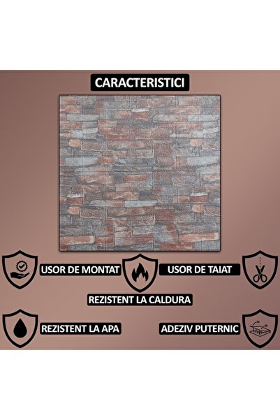 NEXTLY Set of 50 Self-Adhesive 3D Wallpaper, For Wall Or Ceiling, Waterproof, Adjustable, Adhesive