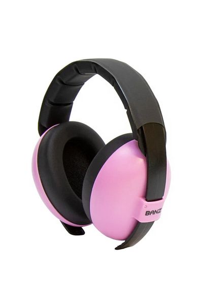 Banz Earmuffs for Babies and Children, Bubzee, 3-36 Months, Pink