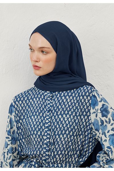 Fresh Rami Viscos Shawl Indigo