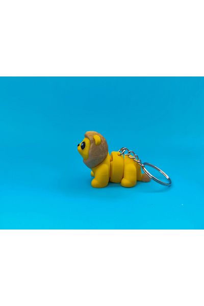 Minikbahcem Cute Lion Keychain – 3D Print Special Design