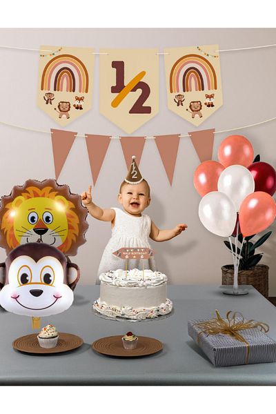 SmyrnaDesing 1/2 Month Celebration Bohemian Party Set