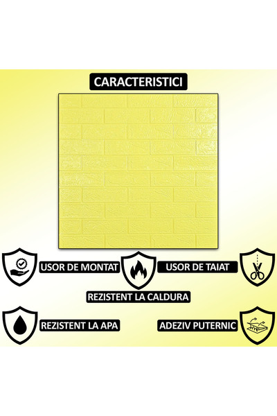 NEXTLY Set of 10 Self-Adhesive 3D Wallpaper, For Wall Or Ceiling, Waterproof, Adjustable, Surface