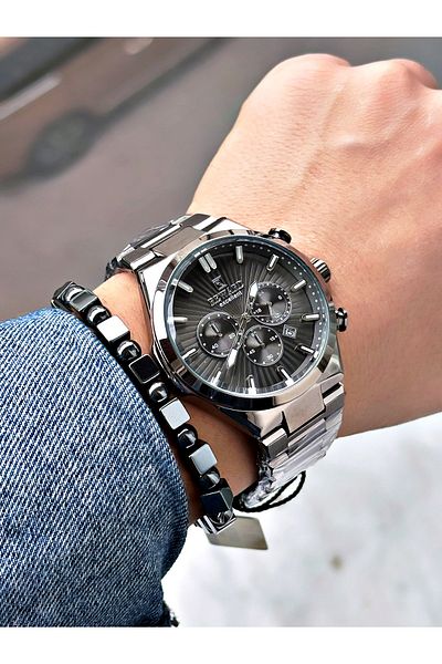 Reward Smoked Color Functions Active Men's Wristwatch + Bracelet