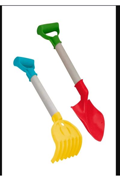 Ax Axentia Toy Double Rake Shovel Set Garden Sea Beach Pool Toy
