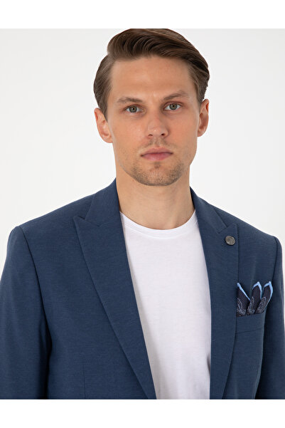 Pierre Cardin Lacivert Slim Fit Keten Karışımlı Takım Elbise 50306933-VR033