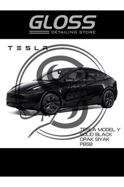 Gloss Detailing Tesla Model Y Solid Black Pbsb(OPAK SİYAH) - Profesyonel Rötu...