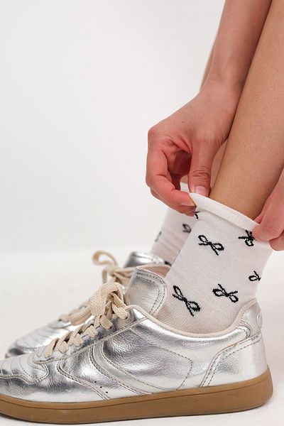 Addax Patterned Socket Socks 2 Pack Çrp88-F12