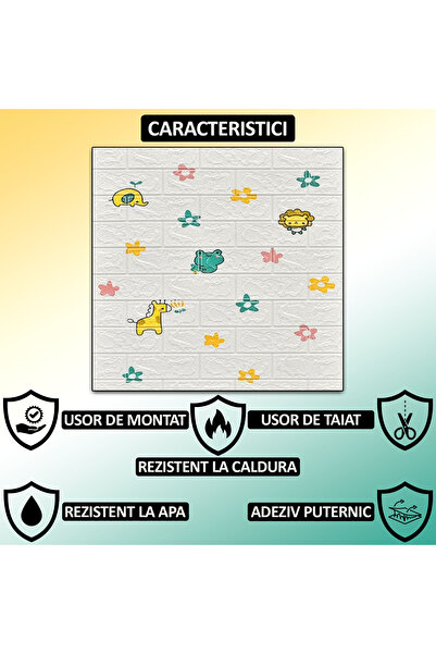 NEXTLY Set of 100 Self-Adhesive 3D Wallpaper, For Wall Or Ceiling, Waterproof, Adjustable, Surface