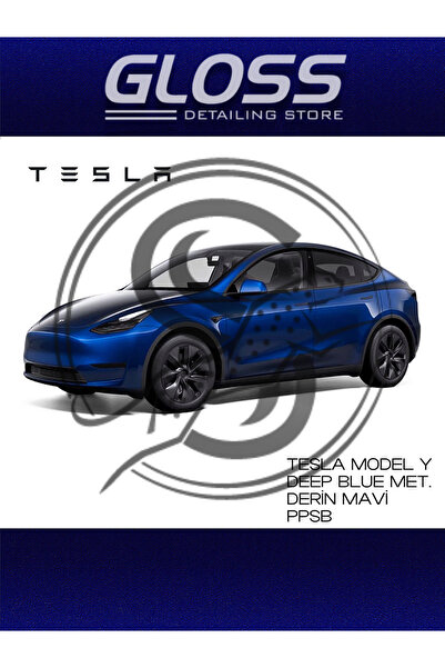 Gloss Detailing Tesla Model Y Deep Blue Met.ppsb(derin Mavi) - Profesyonel Rö...