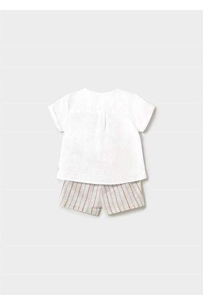 MAYORAL Baby Boy Shirt Shorts Suit White 1211
