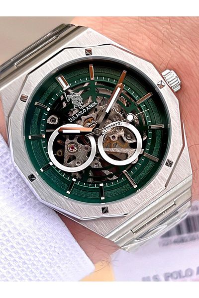 U.S. Polo Assn. U.S.Polo Assn Men's Wristwatch with Automatic Mechanism Steel Case&Band 2 Years Warranty Uspa.Fs1085.3