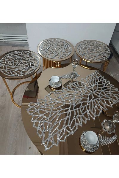 Şirin Hanem Sirin Hanem 1 Pcs Coffee Table Cloth 4 Pieces