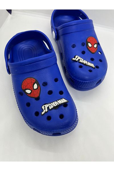 GENÇ Boy's Crss Closed Front Sandals Illustrated Eva