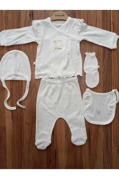 Caramell Romantic Color Ecru Baby Girl 5 Pack Hospital Release 1272
