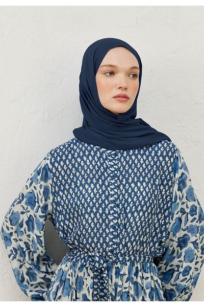 Fresh Rami Viscos Shawl Indigo