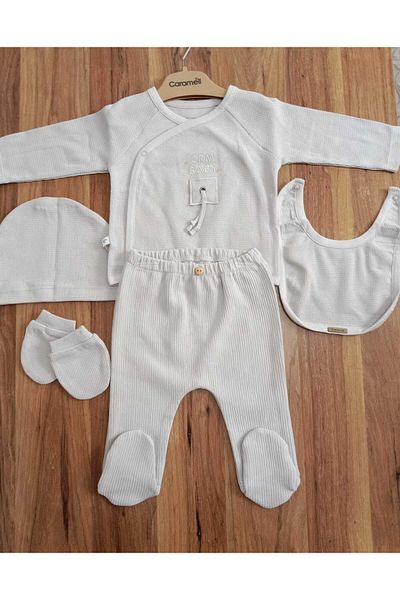 Caramell Sport Boy Gray and Beige Colored Baby Boy 5 Pack Hospital Release 1309