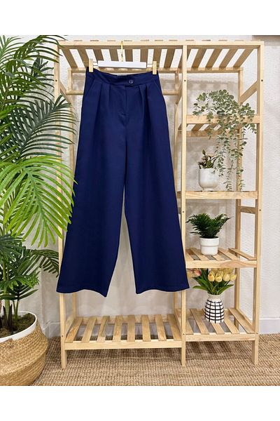 onix Wenka Palazzo Pants Navy Blue