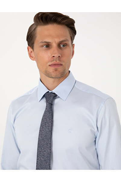 Pierre Cardin Açık Mavi Slim Fit Uzun Kollu Basic Gömlek 50305127-VR003