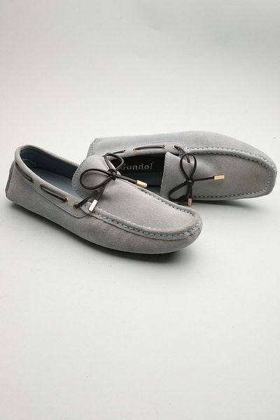 Gondol Men's Genuine Leather Classic Loafer Ice Blue 41 Ttx. 601214