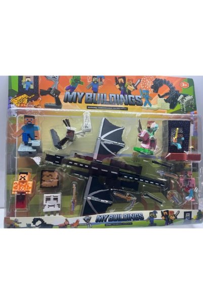 Genel Markalar Minecraft 14 Parça Yeni Figür Set Büyük Enderman Dragon Set