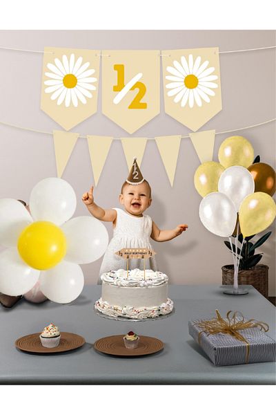 SmyrnaDesing 1/2 Month Celebration Bohemian Party Set