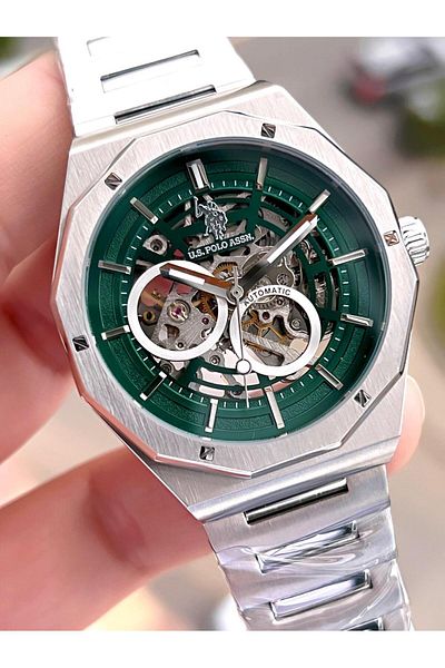 U.S. Polo Assn. U.S.Polo Assn Men's Wristwatch with Automatic Mechanism Steel Case&Band 2 Years Warranty Uspa.Fs1085.3