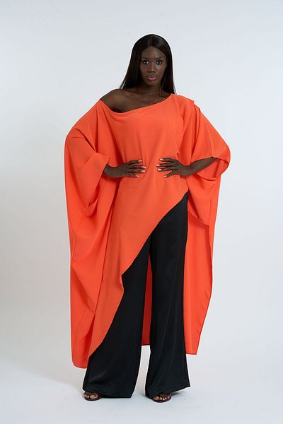 HANIQA Women's One Shoulder Asymmetrical Blouse |   3228