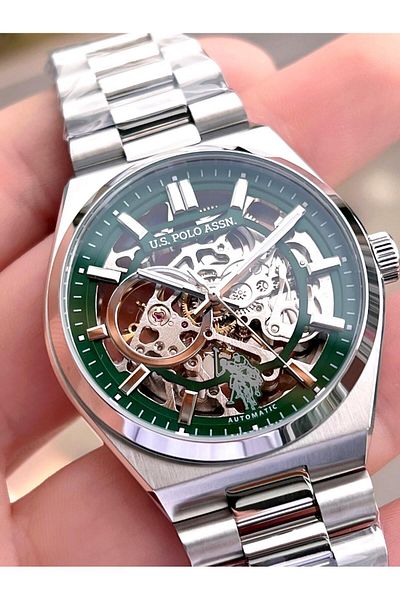 U.S. Polo Assn. U.S.Polo Assn Men's Wristwatch with Automatic Mechanism Steel Case&Band 2 Years Warranty Uspa.Fs1115.4