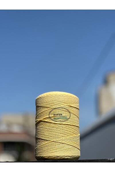 Premium Amigurumi Ipi Punch Baby Soft Cotton Örgü Ipi Sarı Renk