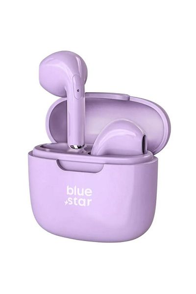 REDz Accessories Căști wireless Blue Star Fi7, autonomie 5 ore, Bluetooth TWS, baterie 180mAh, violet