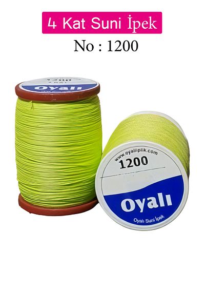 Royaleks Embroidered 4 Ply Faux Silk Thread Needle Laces Bead Thread Crochet Laces No:1200
