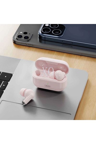 REDz Accessories Căști wireless, Xo-x40 Mini Tws, Bluetooth 5.3, capacitate 250 mAh, autonomie baterie 4 ore, roz