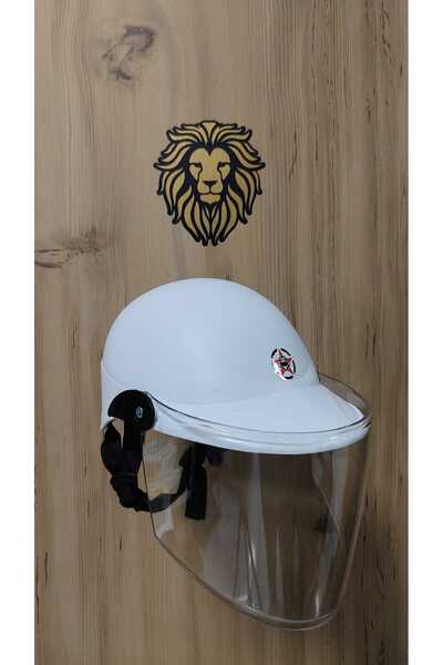 Leos -LEOS MOTOR-JOKEY KASK-CAMLI MODEL-BEYAZ RENK-YERLİ ÜRETİM-