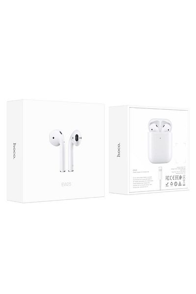 REDz Accessories Căști wireless Hoco Ew25, Bluetooth 5.1, capacitate 350 mAh, albe