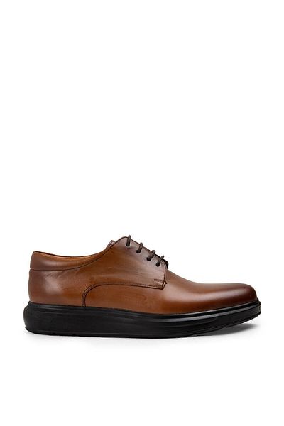 Deery Ανδρικά παπούτσια Comfort Casual από γνήσιο δέρμα Tan Color