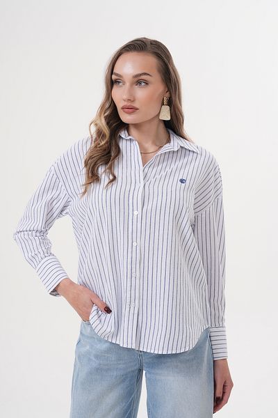 Catto Peak Women's Striped 100% Cotton Regular Shirt
