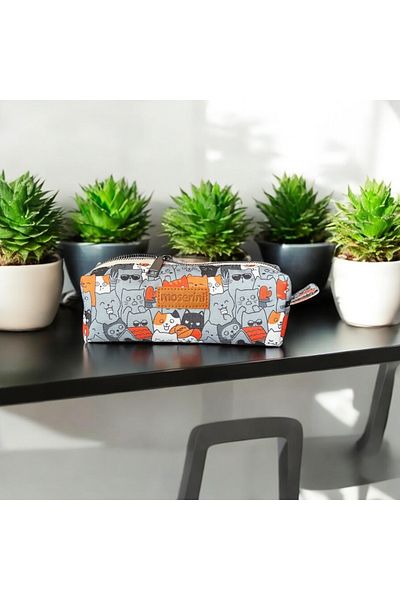 Moserini Cat Pattern Pen Holder/ Pen Bag - Catlantis