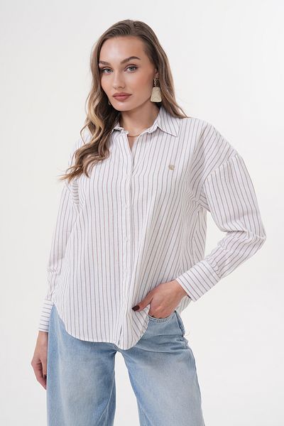 Catto Peak Shirt - Beige - Regular fit