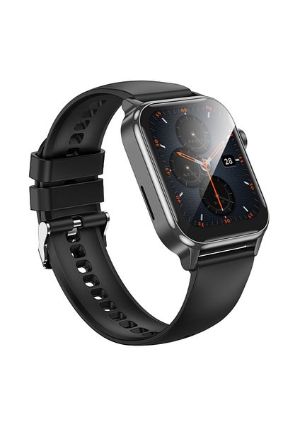 REDz Accessories Smart Watch Y26 HOCO, Call version Bluetooth, Screen 1.81", Battery 230mAh, Silicone strap, Black