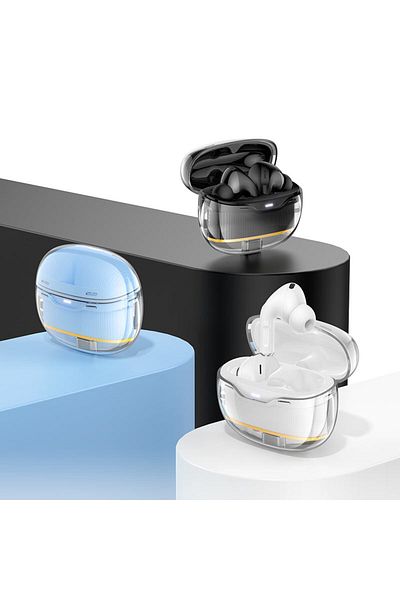 REDz Accessories Căști Bluetooth Hoco EW54, microfon, 300mAh, TWS, autonomie de 4 ore, albastre