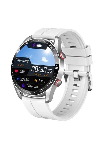 REDz Accessories Smart Watch, SmartWatch Model HW20, IPS screen, Weather Functions, Heart Rate, Call, White