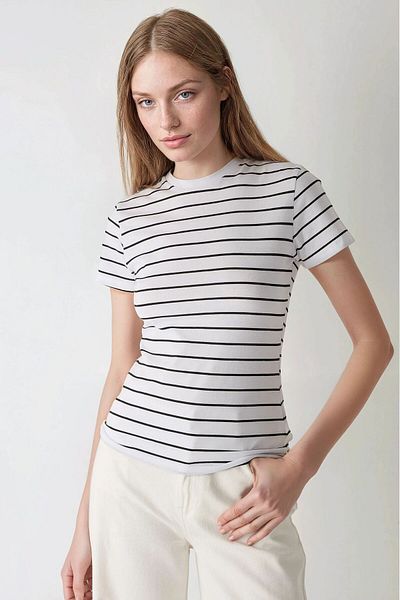 Hiccup Tricou cu decolteu în dungi