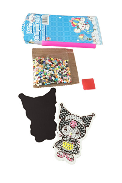 BalonKasaba Sanrio Kuromi & Melody Kendin Yap Boncuk Puzzle Manyetik Yapışkan Boncuk Puzzle Seti