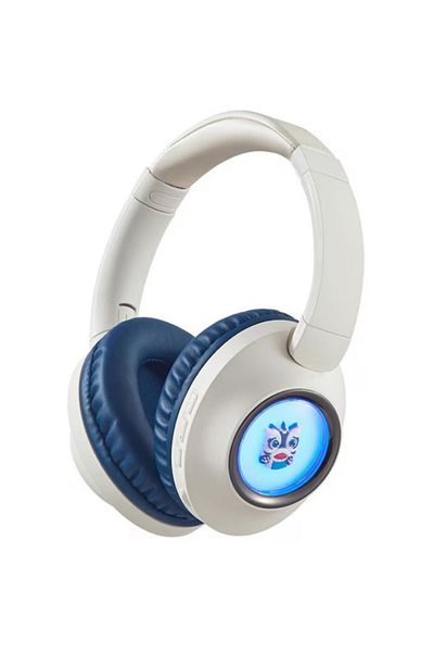 REDz Accessories XO-BE43 Lion Bluetooth Headset, Gaming, 600mAh, 30 Hours Battery Life, Colorful LED, White and Blue