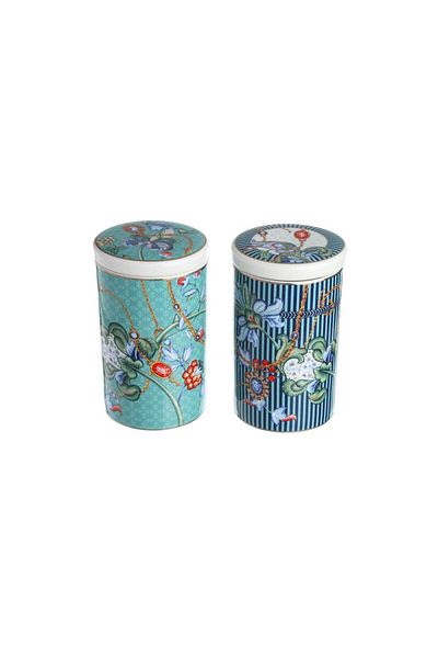 Lucky Art Chantelle Bone 2-Piece Jar Set 15cm