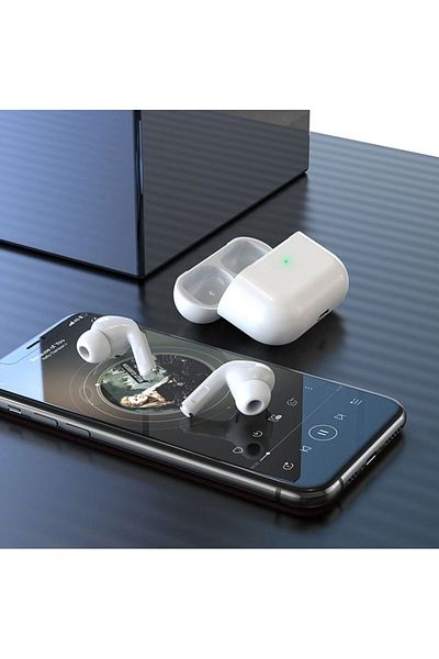 REDz Accessories Căști wireless EW27 Hoco, 360mAh, Smart Touch, BT 5.3 TWS, albe