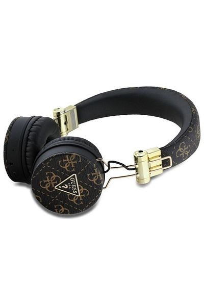 REDz Accessories Căști fără fir Guess, Bluetooth, PU 4G, triunghi rotund, negru