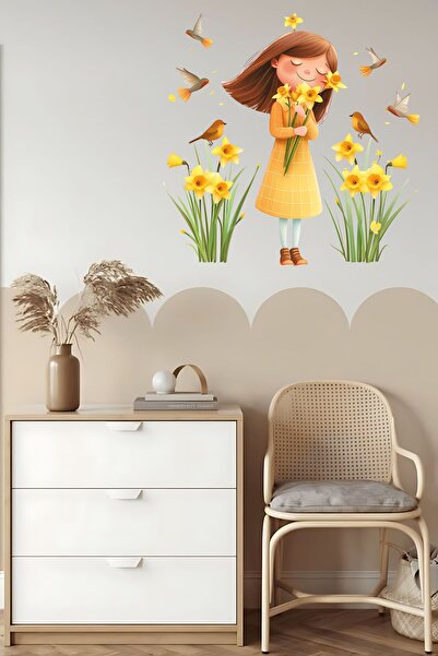 Aysha Tasarım Çayır Kızı Temalı Sticker